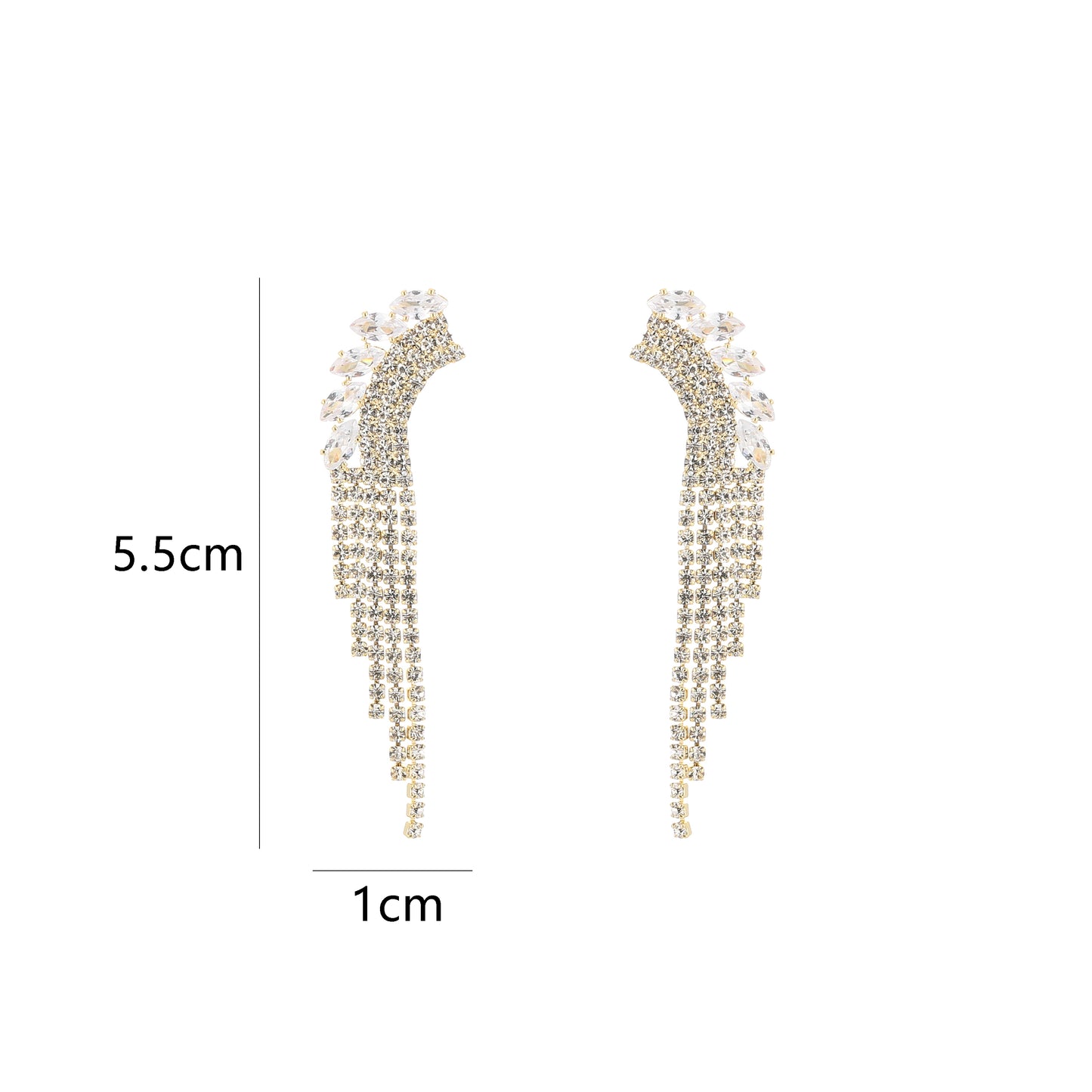 Schelp swarovski oorbellen