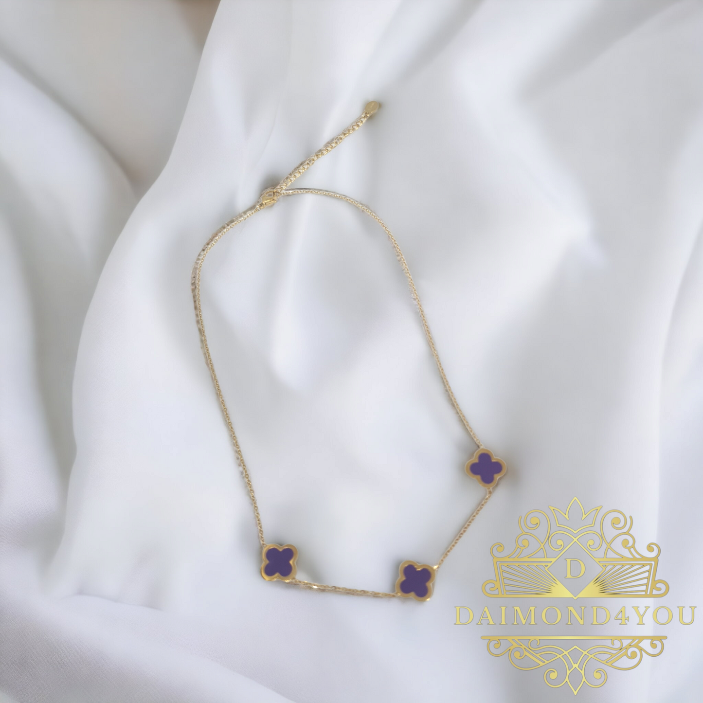 Lucky paars ketting