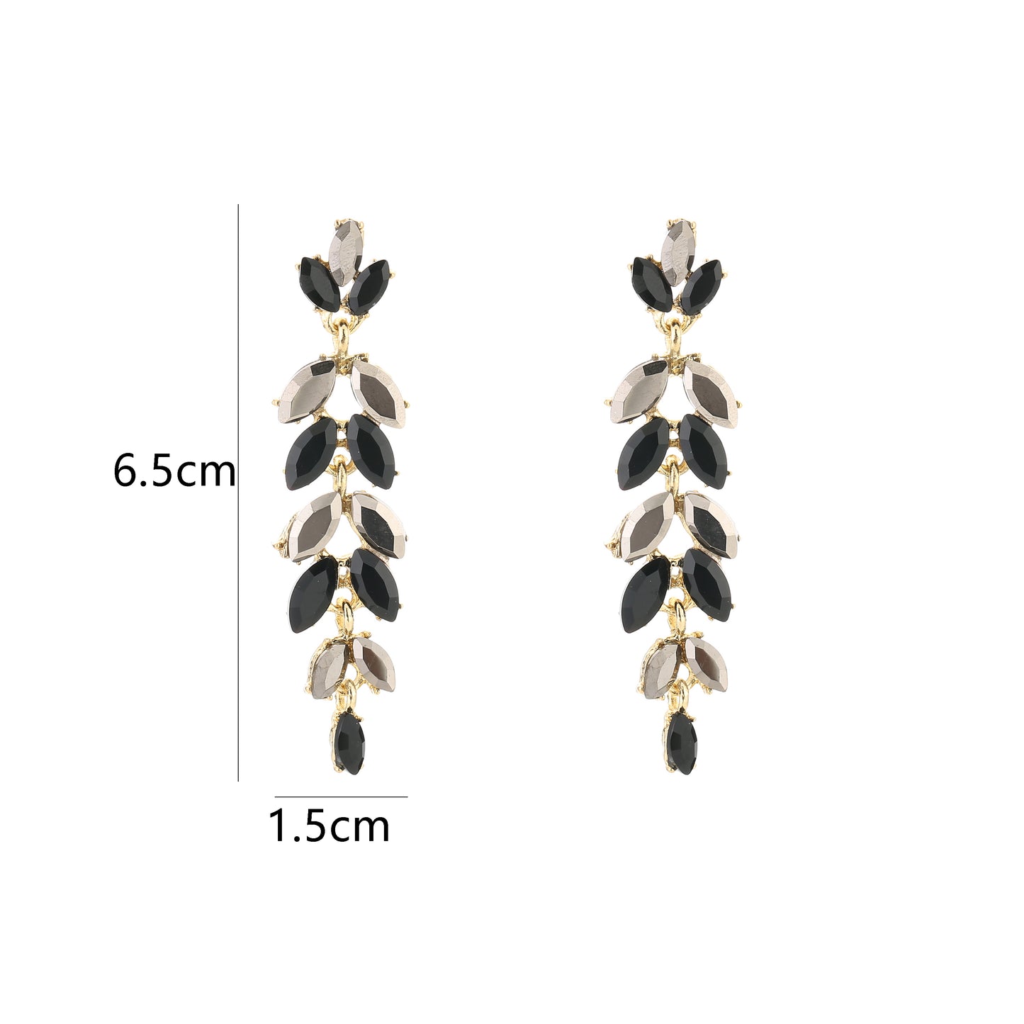 Big swarovski oorbellen