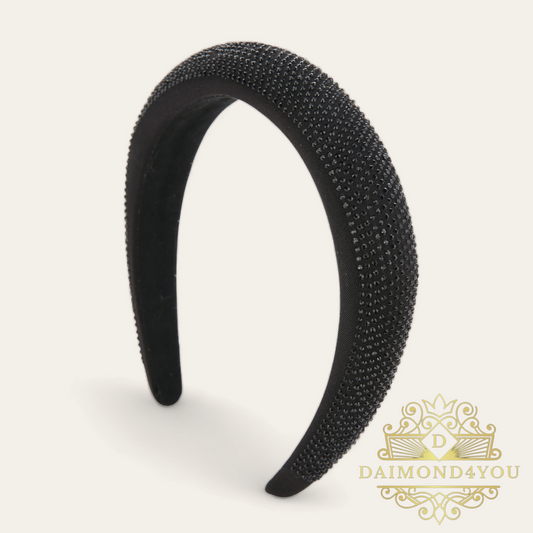 Daimond haarband zwart